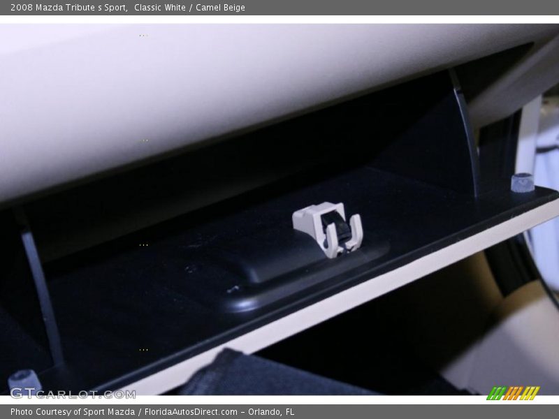 Classic White / Camel Beige 2008 Mazda Tribute s Sport