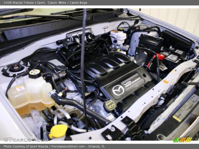Classic White / Camel Beige 2008 Mazda Tribute s Sport