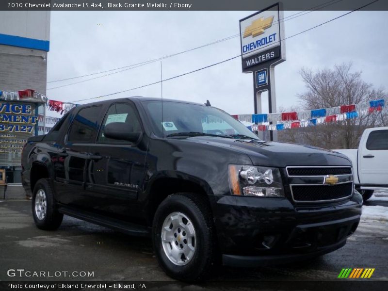 Black Granite Metallic / Ebony 2010 Chevrolet Avalanche LS 4x4