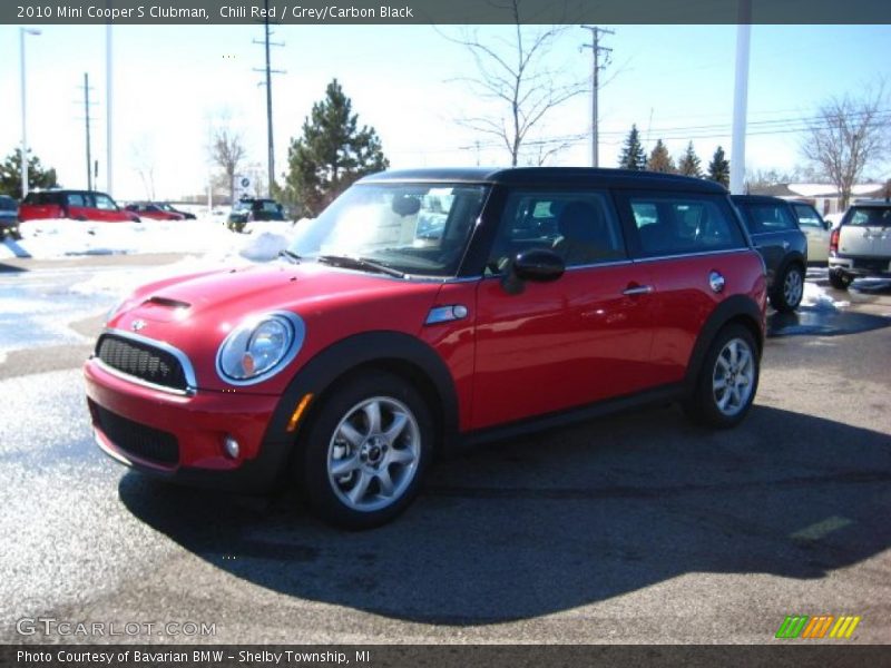Chili Red / Grey/Carbon Black 2010 Mini Cooper S Clubman