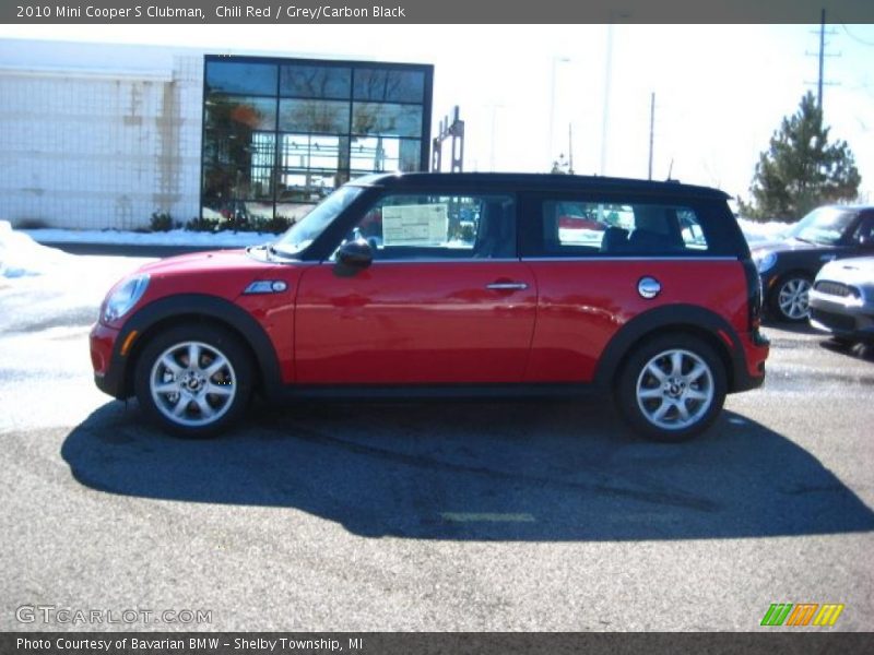 Chili Red / Grey/Carbon Black 2010 Mini Cooper S Clubman