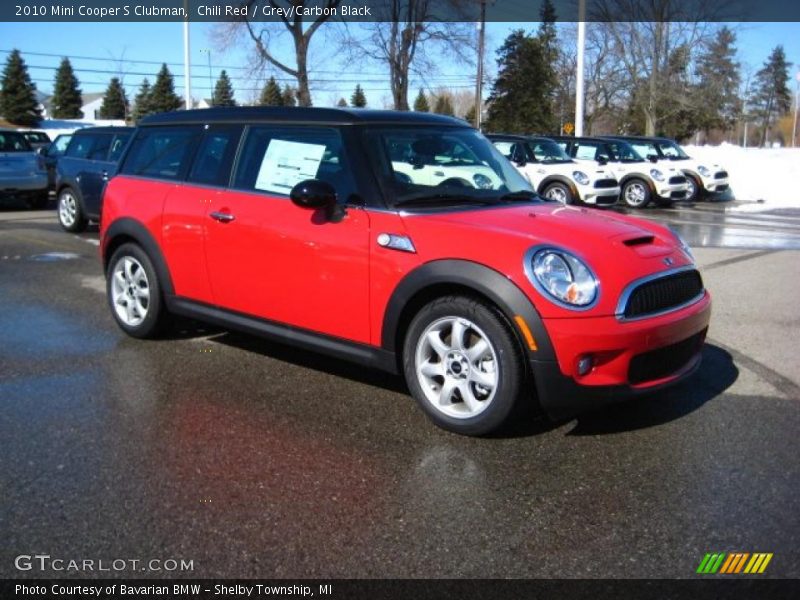 Chili Red / Grey/Carbon Black 2010 Mini Cooper S Clubman