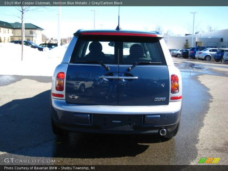 Horizon Blue Metallic / Grey/Carbon Black 2010 Mini Cooper Clubman