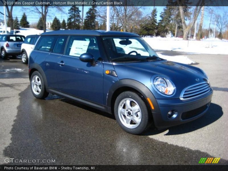 Horizon Blue Metallic / Grey/Carbon Black 2010 Mini Cooper Clubman