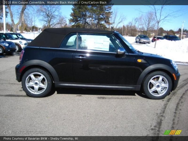 Midnight Black Metallic / Grey/Carbon Black 2010 Mini Cooper Convertible