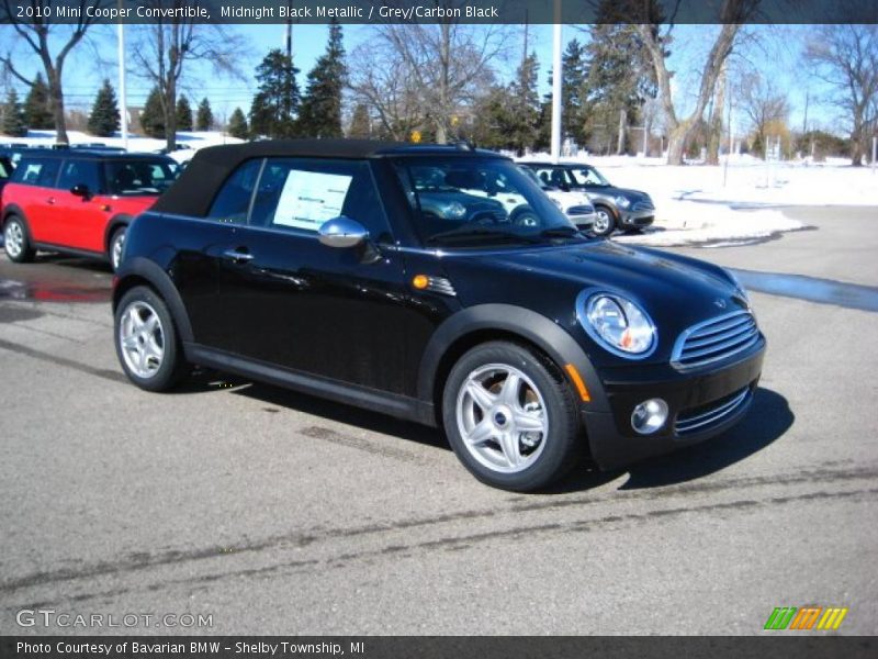 Midnight Black Metallic / Grey/Carbon Black 2010 Mini Cooper Convertible