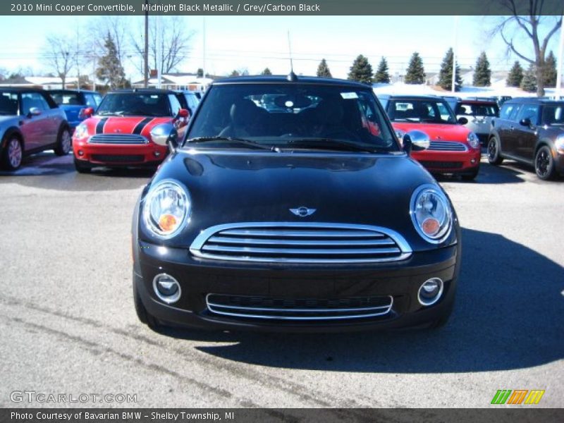 Midnight Black Metallic / Grey/Carbon Black 2010 Mini Cooper Convertible