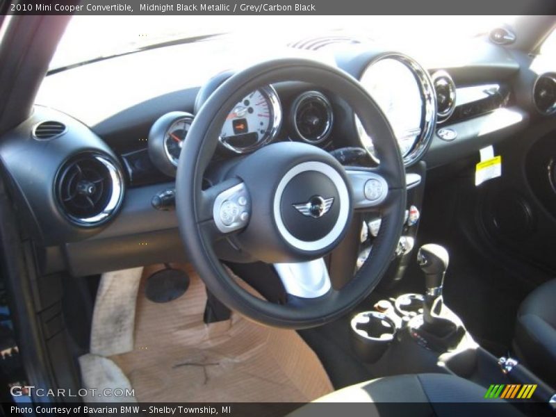 Midnight Black Metallic / Grey/Carbon Black 2010 Mini Cooper Convertible