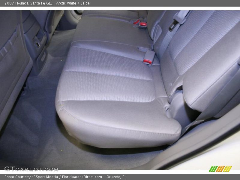 Arctic White / Beige 2007 Hyundai Santa Fe GLS