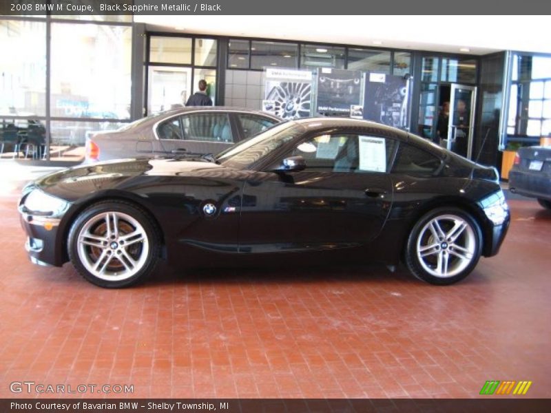 Black Sapphire Metallic / Black 2008 BMW M Coupe