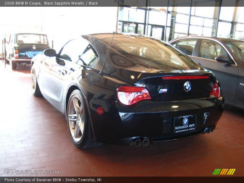 Black Sapphire Metallic / Black 2008 BMW M Coupe