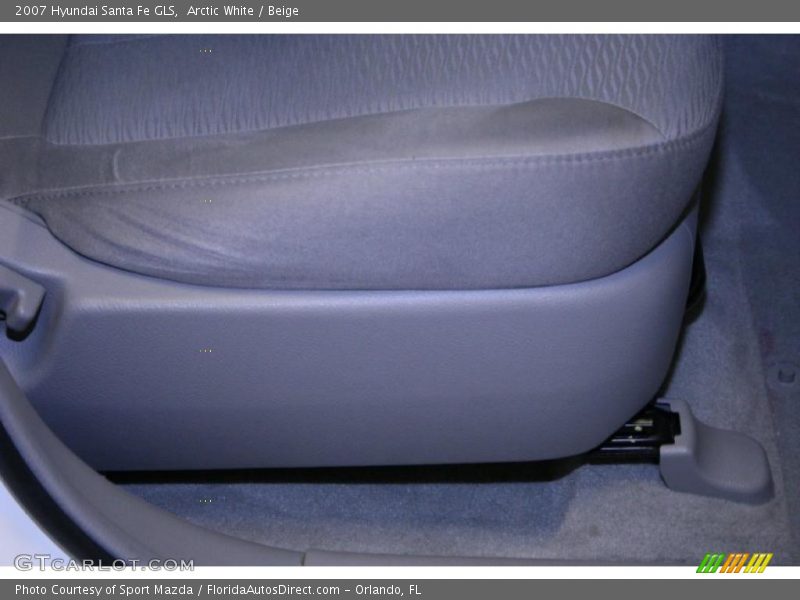 Arctic White / Beige 2007 Hyundai Santa Fe GLS