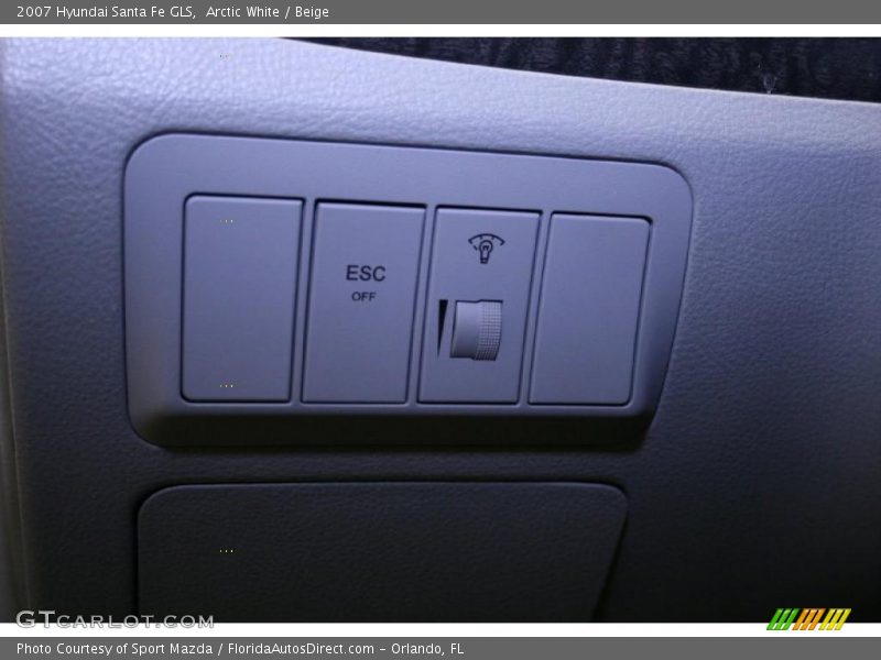 Arctic White / Beige 2007 Hyundai Santa Fe GLS