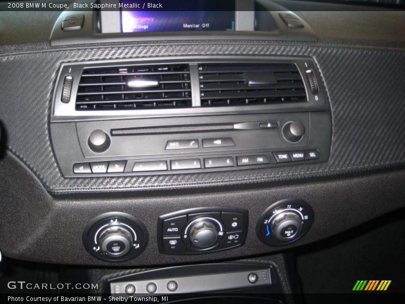 Black Sapphire Metallic / Black 2008 BMW M Coupe