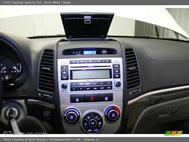 Arctic White / Beige 2007 Hyundai Santa Fe GLS
