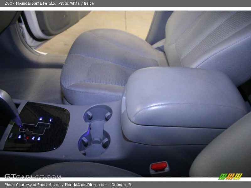 Arctic White / Beige 2007 Hyundai Santa Fe GLS