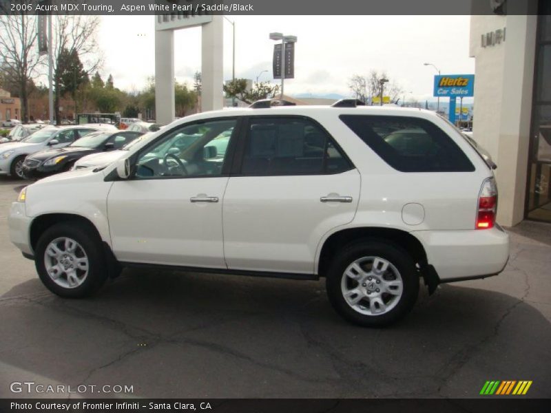 Aspen White Pearl / Saddle/Black 2006 Acura MDX Touring