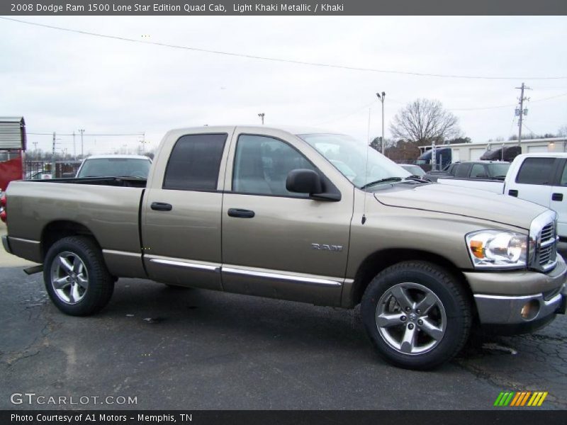 Light Khaki Metallic / Khaki 2008 Dodge Ram 1500 Lone Star Edition Quad Cab
