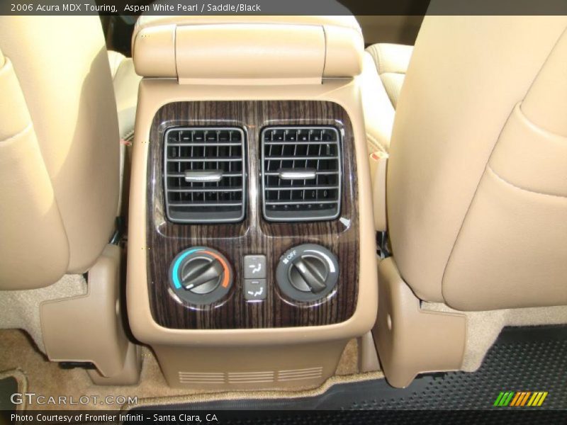 Aspen White Pearl / Saddle/Black 2006 Acura MDX Touring