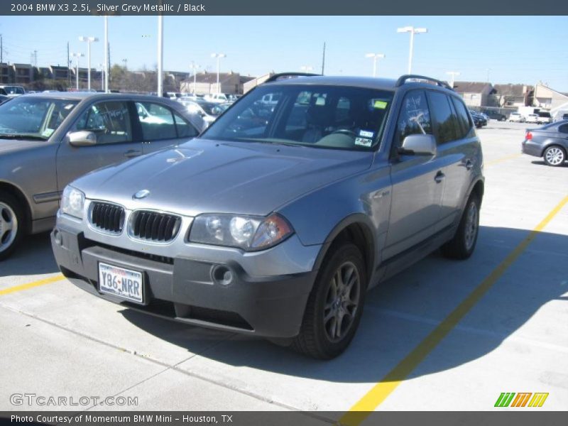 Silver Grey Metallic / Black 2004 BMW X3 2.5i