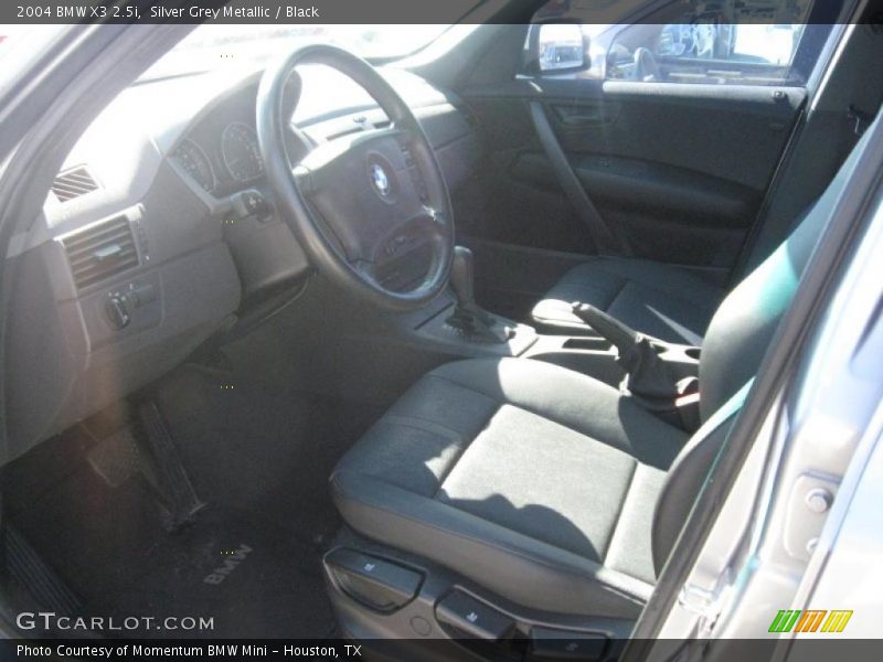 Silver Grey Metallic / Black 2004 BMW X3 2.5i