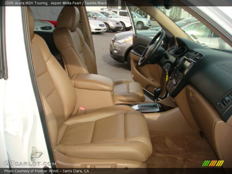 Aspen White Pearl / Saddle/Black 2006 Acura MDX Touring