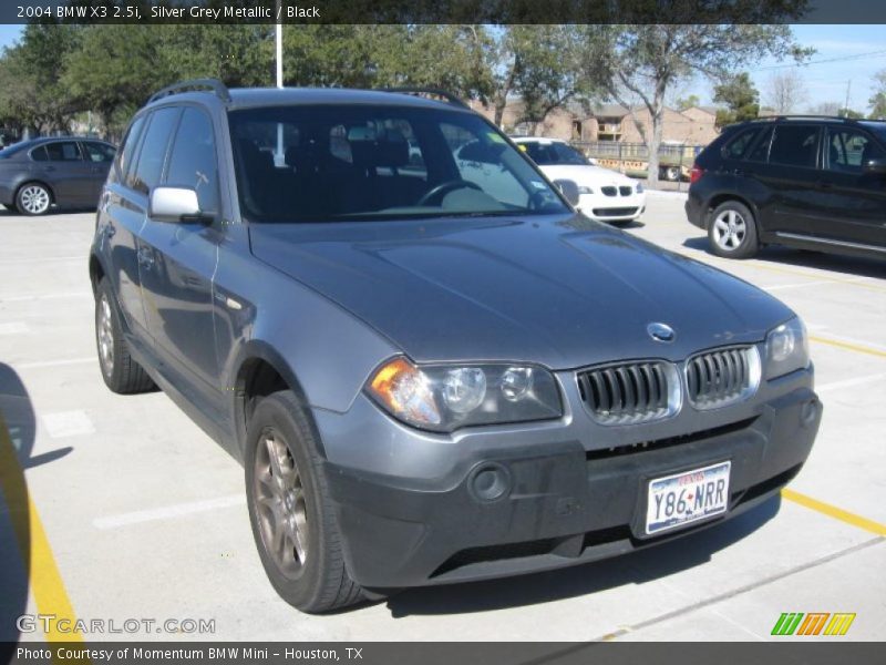 Silver Grey Metallic / Black 2004 BMW X3 2.5i