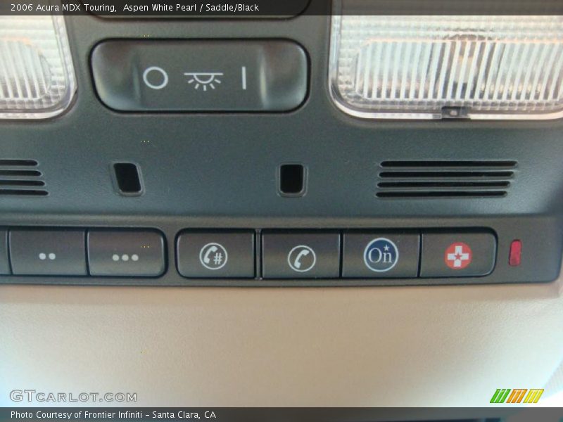 Aspen White Pearl / Saddle/Black 2006 Acura MDX Touring