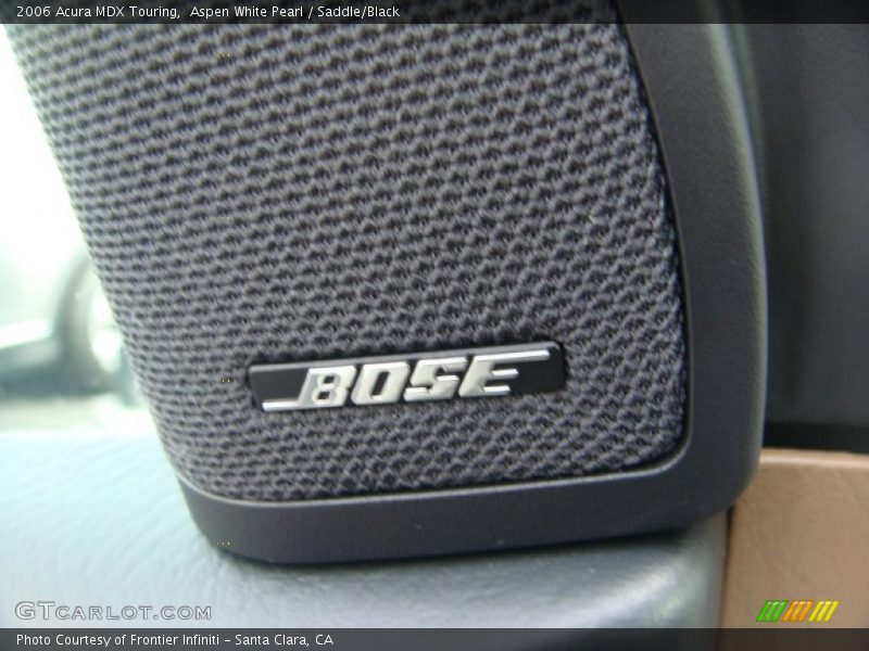 Aspen White Pearl / Saddle/Black 2006 Acura MDX Touring