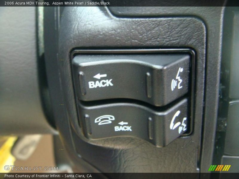 Aspen White Pearl / Saddle/Black 2006 Acura MDX Touring