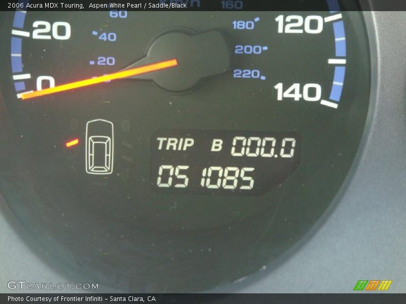 Aspen White Pearl / Saddle/Black 2006 Acura MDX Touring