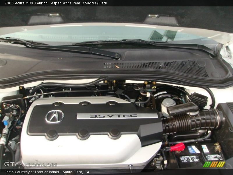 Aspen White Pearl / Saddle/Black 2006 Acura MDX Touring