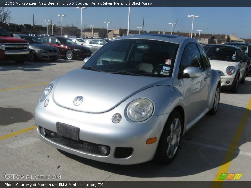 Reflex Silver Metallic / Black/Grey 2002 Volkswagen New Beetle Turbo S Coupe