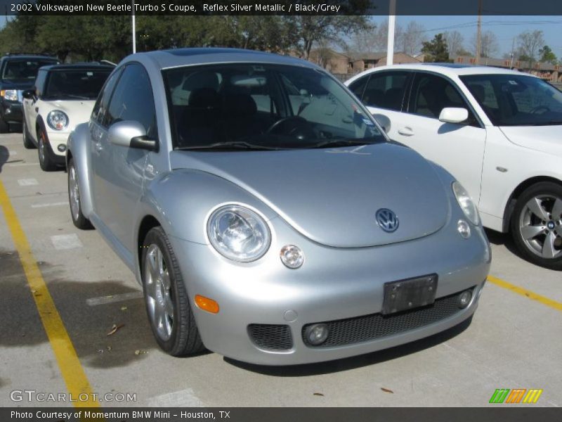 Reflex Silver Metallic / Black/Grey 2002 Volkswagen New Beetle Turbo S Coupe