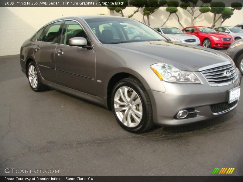 Platinum Graphite / Graphite Black 2009 Infiniti M 35x AWD Sedan