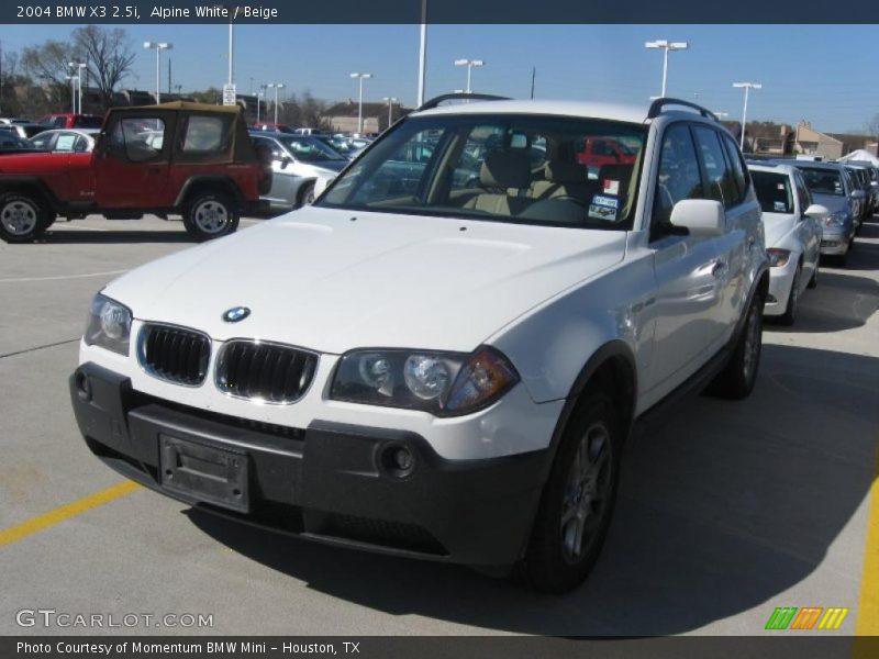 Alpine White / Beige 2004 BMW X3 2.5i