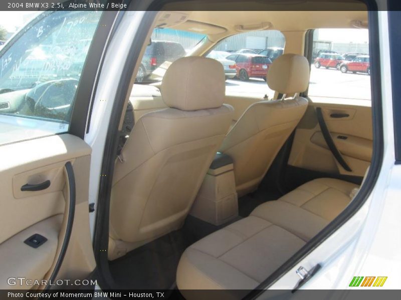 Alpine White / Beige 2004 BMW X3 2.5i