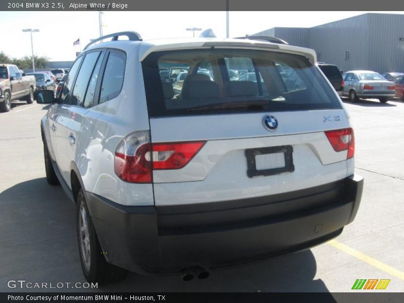 Alpine White / Beige 2004 BMW X3 2.5i
