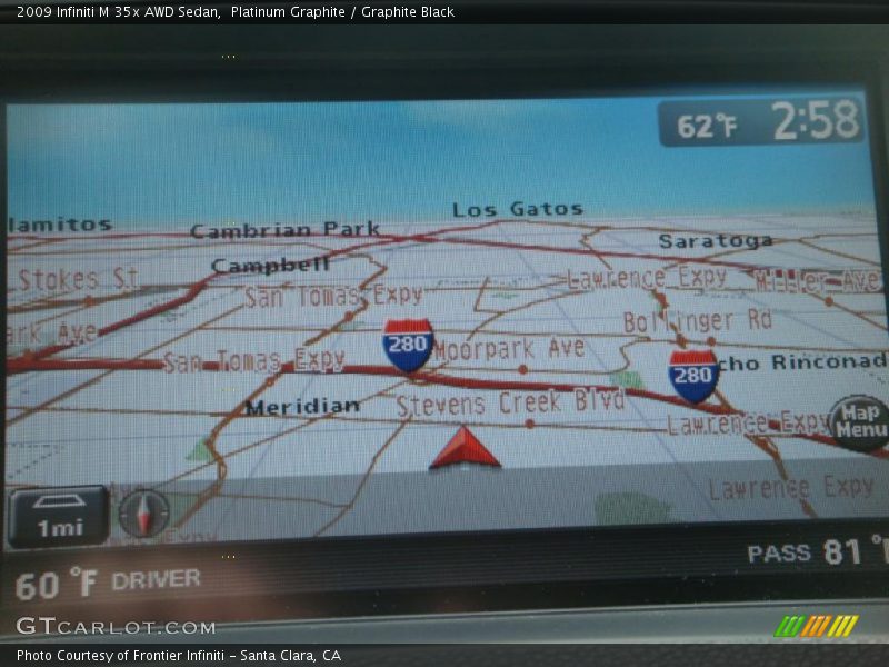 Platinum Graphite / Graphite Black 2009 Infiniti M 35x AWD Sedan