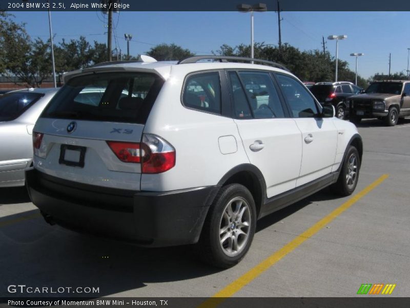 Alpine White / Beige 2004 BMW X3 2.5i
