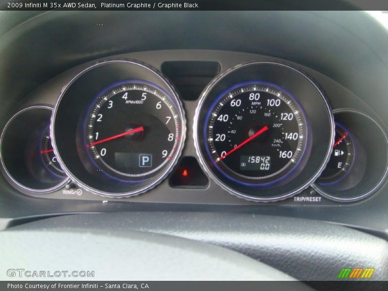 Platinum Graphite / Graphite Black 2009 Infiniti M 35x AWD Sedan
