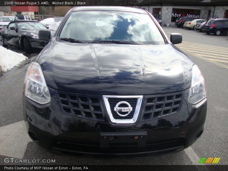 Wicked Black / Black 2008 Nissan Rogue S AWD