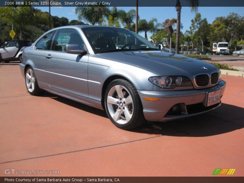 Silver Grey Metallic / Grey 2006 BMW 3 Series 325i Coupe