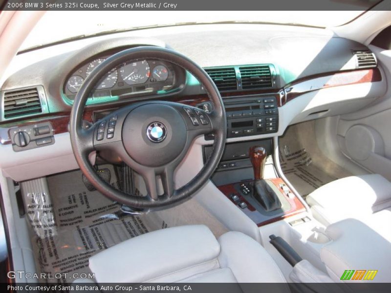 Silver Grey Metallic / Grey 2006 BMW 3 Series 325i Coupe