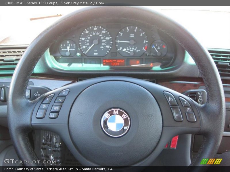 Silver Grey Metallic / Grey 2006 BMW 3 Series 325i Coupe