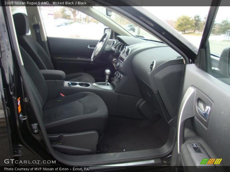 Wicked Black / Black 2008 Nissan Rogue S AWD
