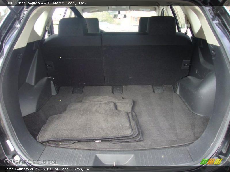 Wicked Black / Black 2008 Nissan Rogue S AWD
