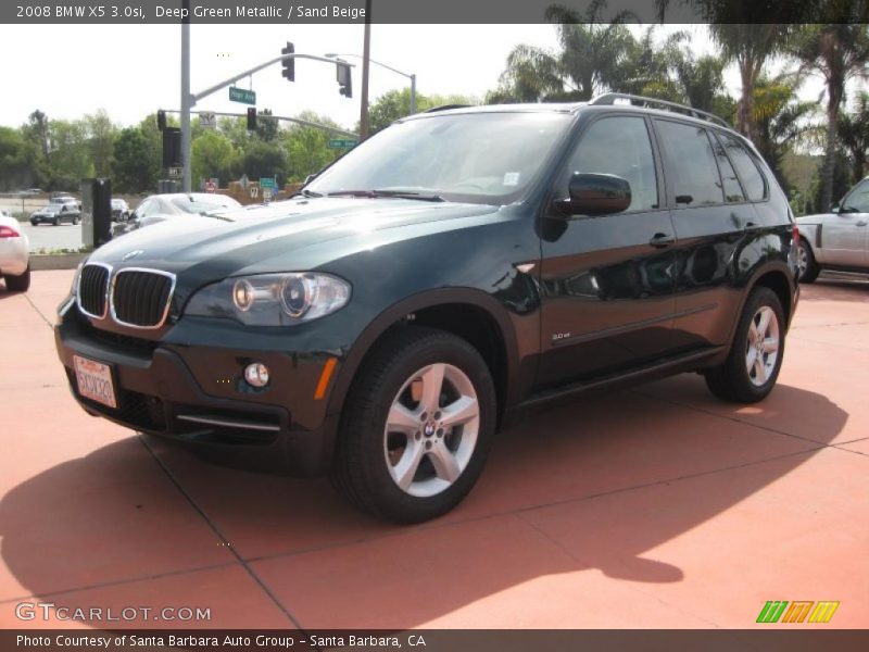 Deep Green Metallic / Sand Beige 2008 BMW X5 3.0si