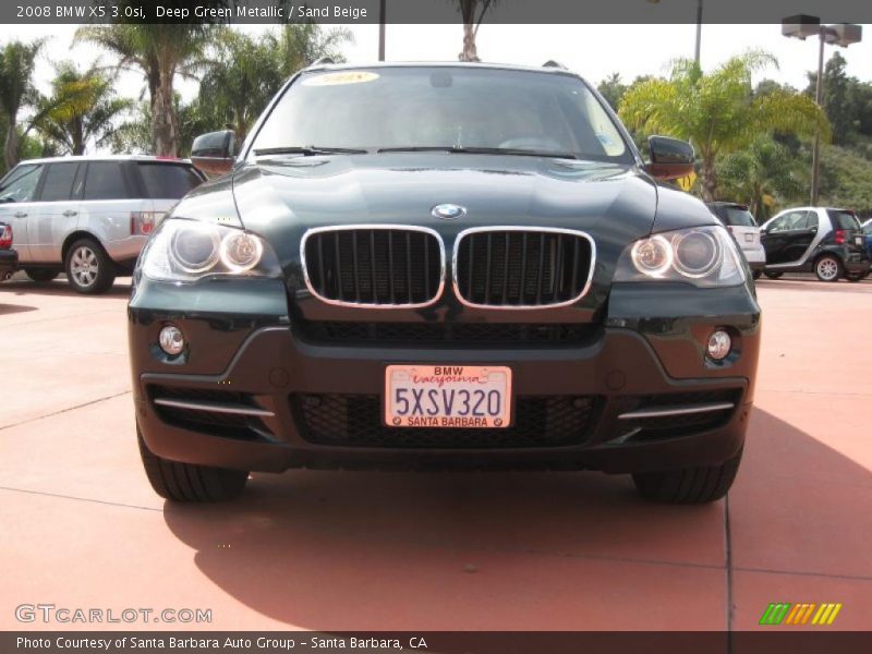 Deep Green Metallic / Sand Beige 2008 BMW X5 3.0si