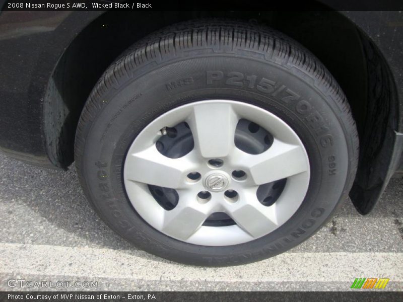 Wicked Black / Black 2008 Nissan Rogue S AWD